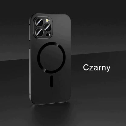 2 Ładowanie magnetyczne aluminiowe matowe etui do iPhone.