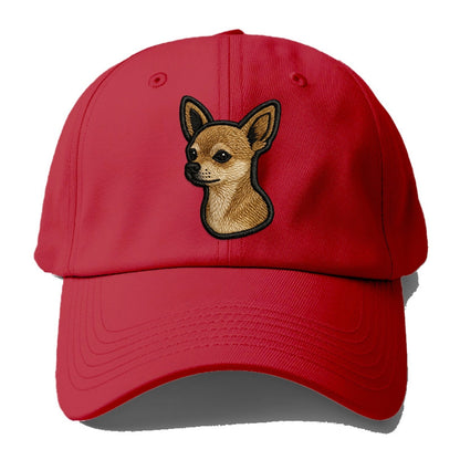 Chihuahua - Nowoczesne logo małego psa z buźką - Czapka baseballowa