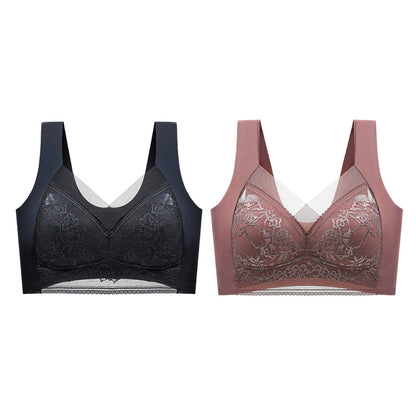 👙 Super wygodny i miękki damski biustonosz koronkowy bez stalowych kółek【✨1 + 1 gratis】