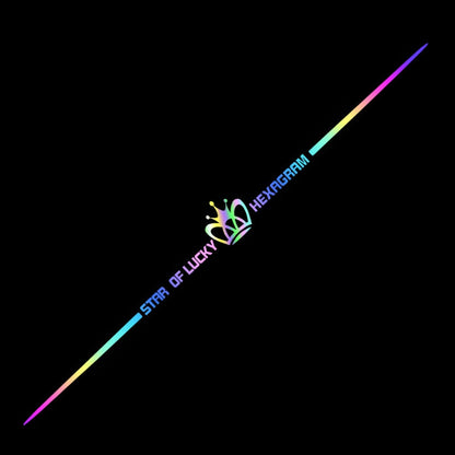 Naklejka samochodowa 3D kolorowa, laserowo odblaskowa, 4 szt.