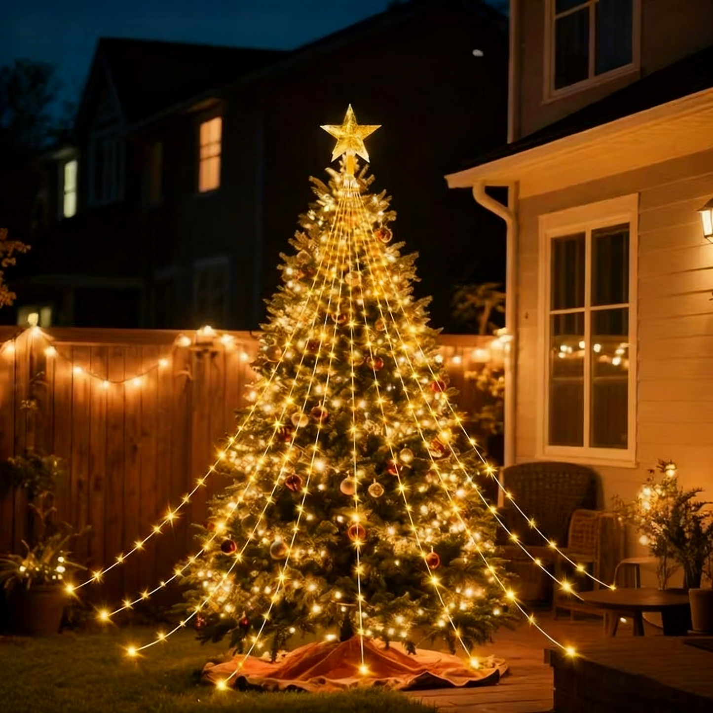 🎁Wczesna wyprzedaż świąteczna 50% TANIEJ🎄Lampki choinkowe Starlight Cascade