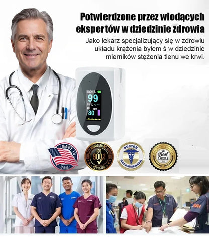 ❄️🔥Zaawansowany pulsoksymetr z dokładnością procentową