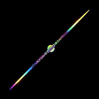 Naklejka samochodowa 3D kolorowa, laserowo odblaskowa, 4 szt.