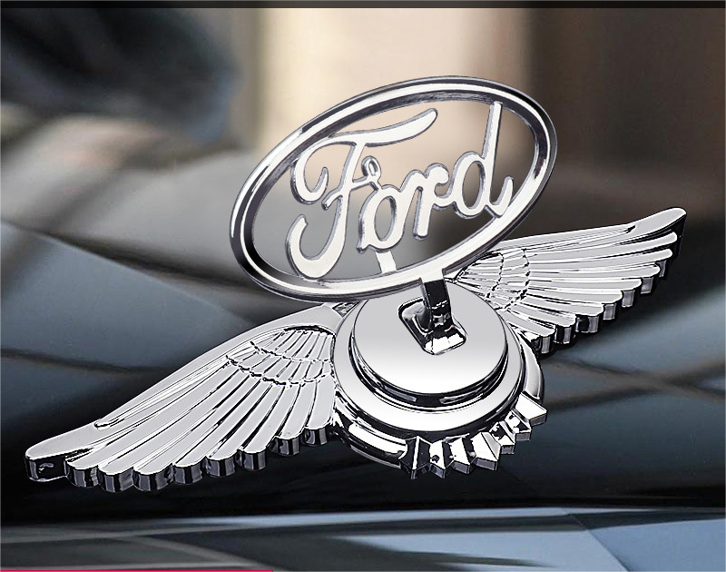 Logo na maskę samochodu z ozdobą