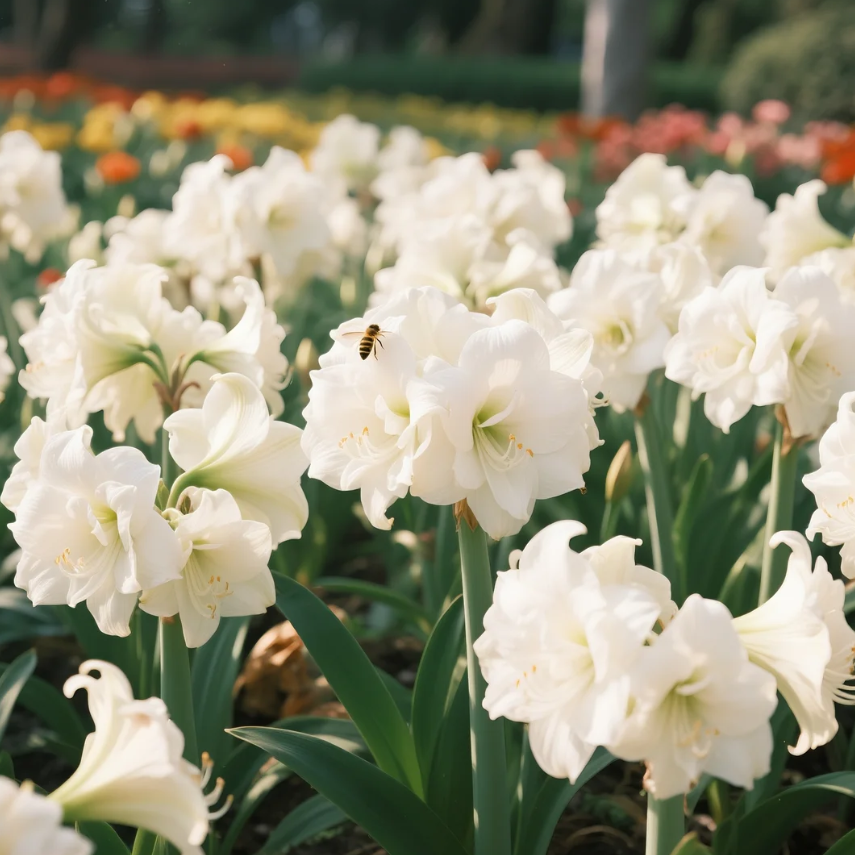 🌺Podwójne cebule amarylisów o zapachu kwiatów – kwitnące w 40 dni