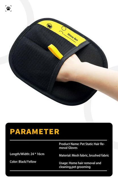 ✨⚡Rękawiczki antystatyczne wielokrotnego użytku do usuwania sierści zwierząt domowych