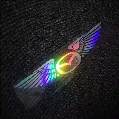 Laserowa naklejka na samochód 3D Angel Wings ✧4PCS✧
