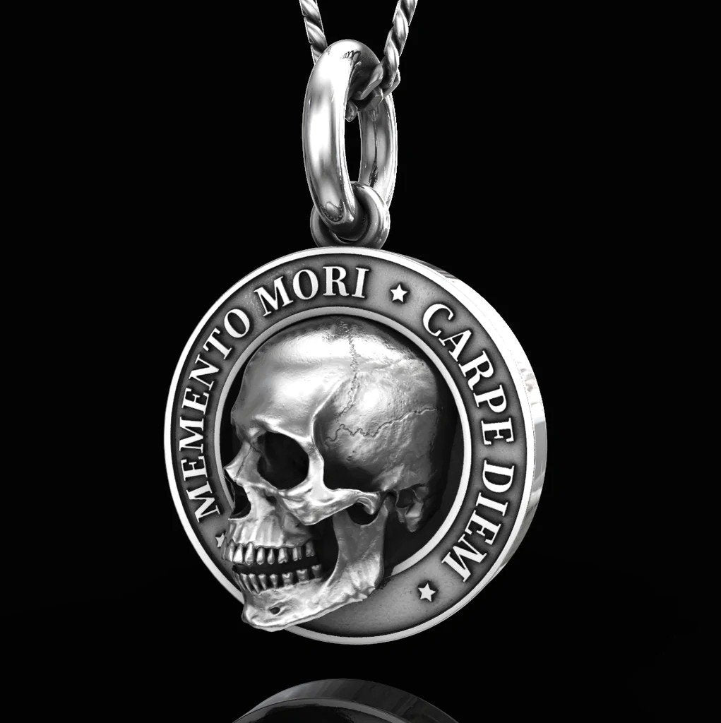 🔥Wisiorek z czaszką Memento Mori