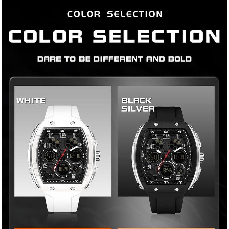 ⌚Męski sportowy zegarek cyfrowy z podświetleniem i funkcją automatycznego datownika✨