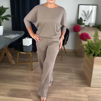 ⏳Specjalna oferta ograniczona czasowo⏰Elegancki 3-częściowy komplet zawierający długi kardigan, top i spodnie💞