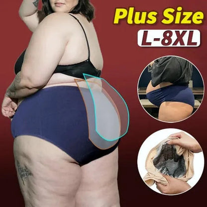 (L-8XL)🌸Kup 2, a 1 dostaniesz gratis🔥Damska bielizna z wysokim stanem i zabezpieczeniem przed przeciekaniem👙