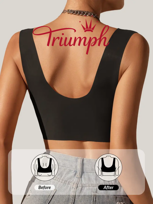 Triumph - 3 szt. 💝 Biustonosz koronkowy z zamkiem z przodu