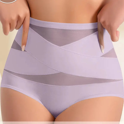 💖 Ostatni dzień – kup 1, otrzymasz 3 opakowania! Majtki modelujące brzuch z wysokim stanem, wiązane – rozmiary plus size