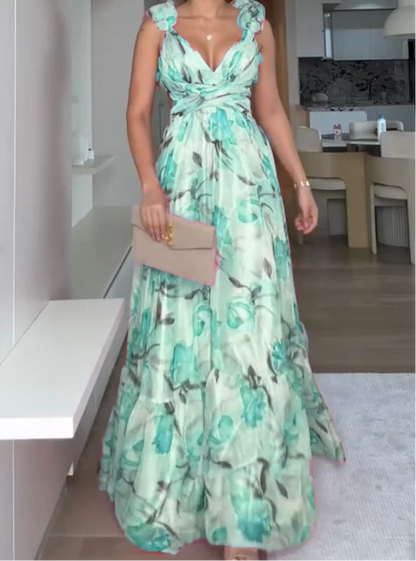 🍓Seksowna i elegancka plisowana sukienka z nadrukiem