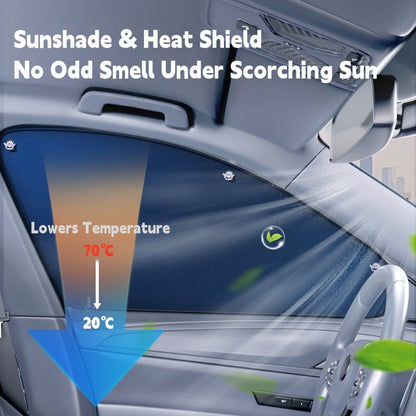 Osłona przeciwsłoneczna na szybę samochodową (uniwersalna do wszystkich modeli pojazdów)