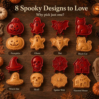 🎃 Zestaw 8 mini foremek do ciast na Halloween