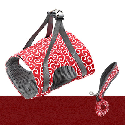 Smycz dla zwierząt z pasem piersiowym i paskiem