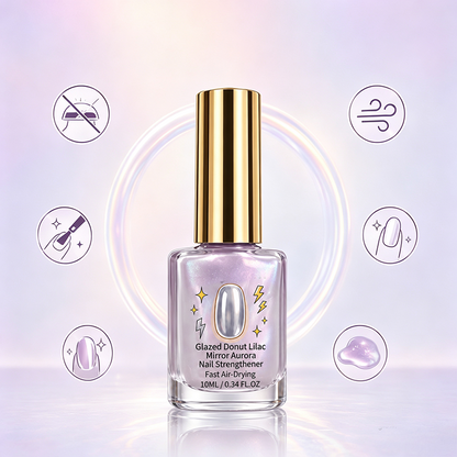 📢📢Kup 2, a 1 dostaniesz gratis!! ⏰Odżywka do paznokci Lilac Glossy Mirror