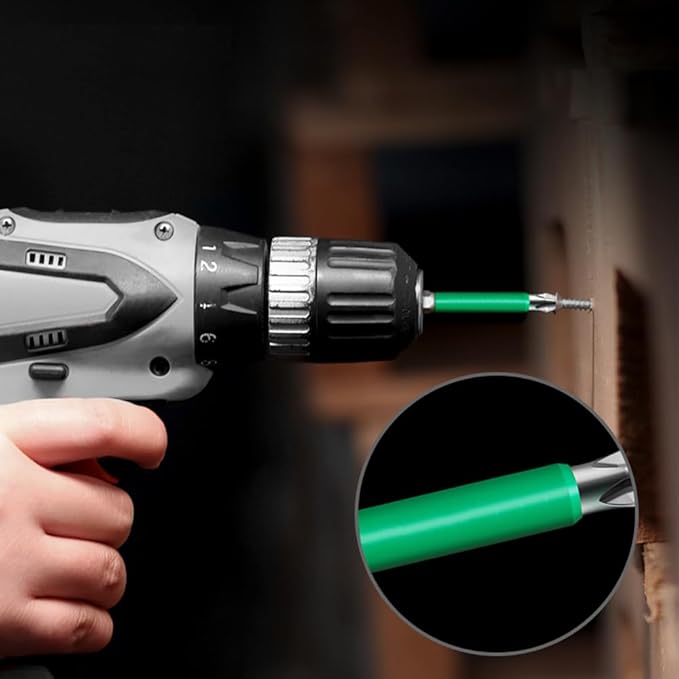 Zestaw wierteł do wkrętaków o dużej wytrzymałości magnetycznej