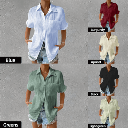 Załoga szyi koronkowa, swobodna luźna koszula