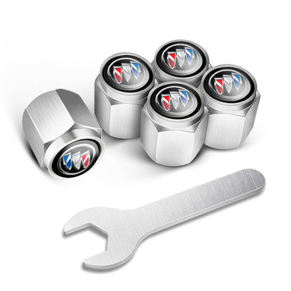 🔥Nakrętki na wentyle do opon samochodowych (5 szt. + 1 szt. klucza)