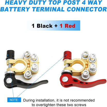 Złącze szybkozłączne akumulatora samochodowego z pogrubioną mosiężną głowicą