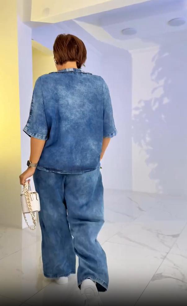 Damskie letnie modne spodnie z okrągłym dekoltem i zamkiem błyskawicznym