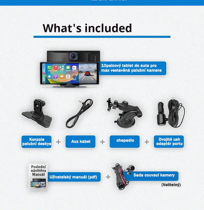 Inteligentny system audio i wideo w postaci tabletu samochodowego (model Pro MaxTM 2025).