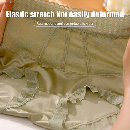 【🌷Kup 1 i otrzymaj 2 gratis】Seksowne bezszwowe majtki z jedwabiu podnoszące biodra z kontrolą brzucha