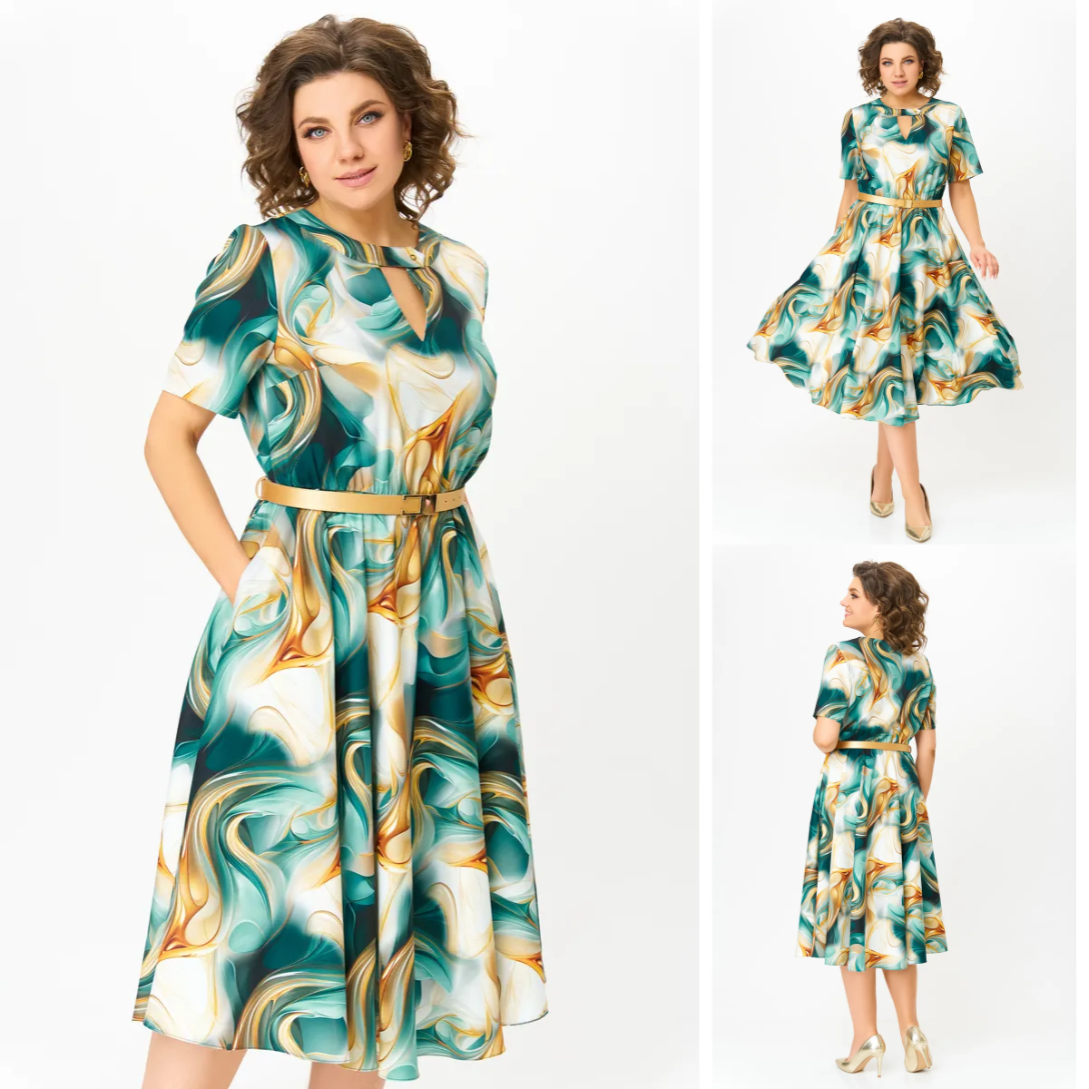 😎💃Nowe produkty na lato💥[S-5XL]Luźna sukienka z szyfonu w dużym rozmiarze | Wygodne i przewiewne