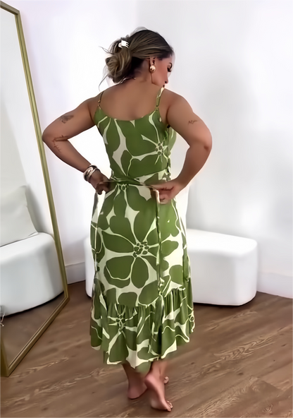 🌼 Sukienki casualowe z dekoltem w serek dla kobiet