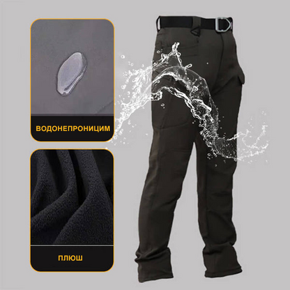 Męskie wodoodporne zimowe spodnie taktyczne typu Soft Shell