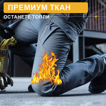 Męskie wodoodporne zimowe spodnie taktyczne typu Soft Shell