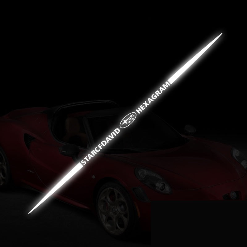 Naklejka samochodowa 3D kolorowa, laserowo odblaskowa, 4 szt.