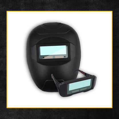 Lekka i wytrzymała maska spawalnicza 2 w 1 i okulary ochronne