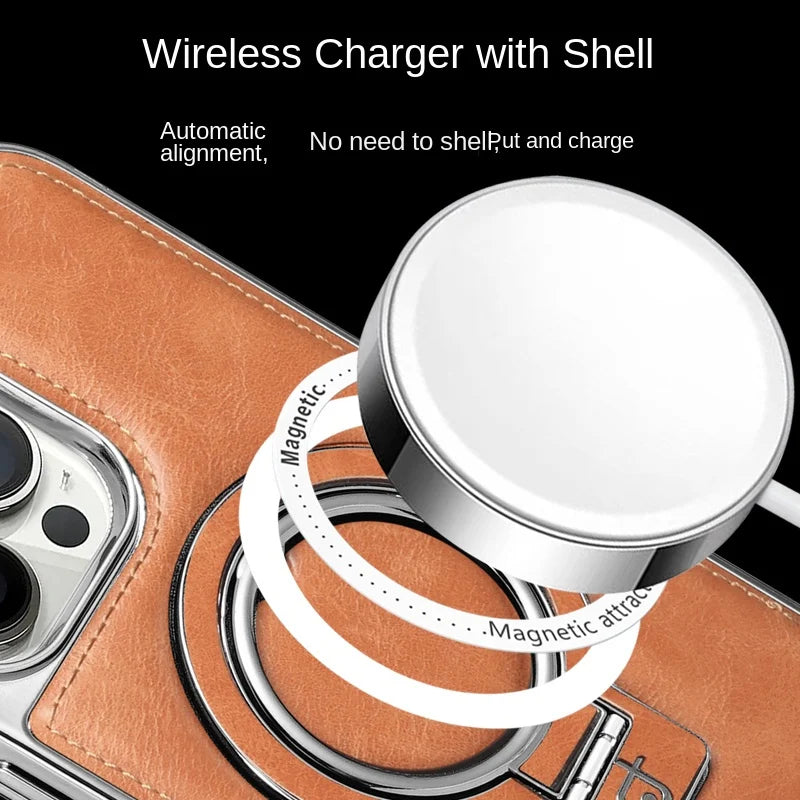 ✨Nowości 2025📱Luksusowy skórzany niewidoczny stojak na