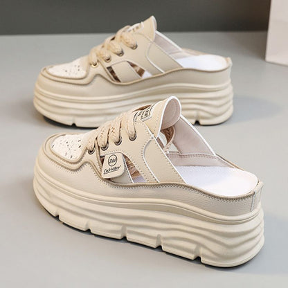 Lekkie, przewiewne buty z grubą podeszwą dla kobiet