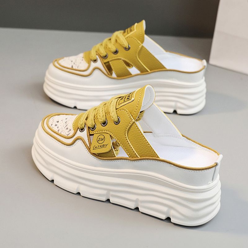 Lekkie, przewiewne buty z grubą podeszwą dla kobiet