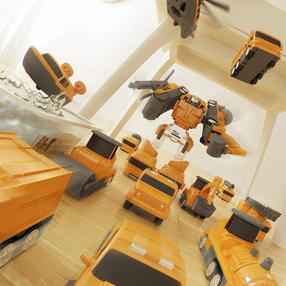 2025 Nowy magnetyczny transformator Pojazd inżynieryjny Zabawki logiczne