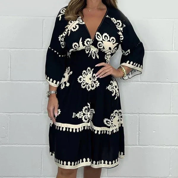 🔥Sprzedam👗Damską sukienkę z nadrukiem-TAB