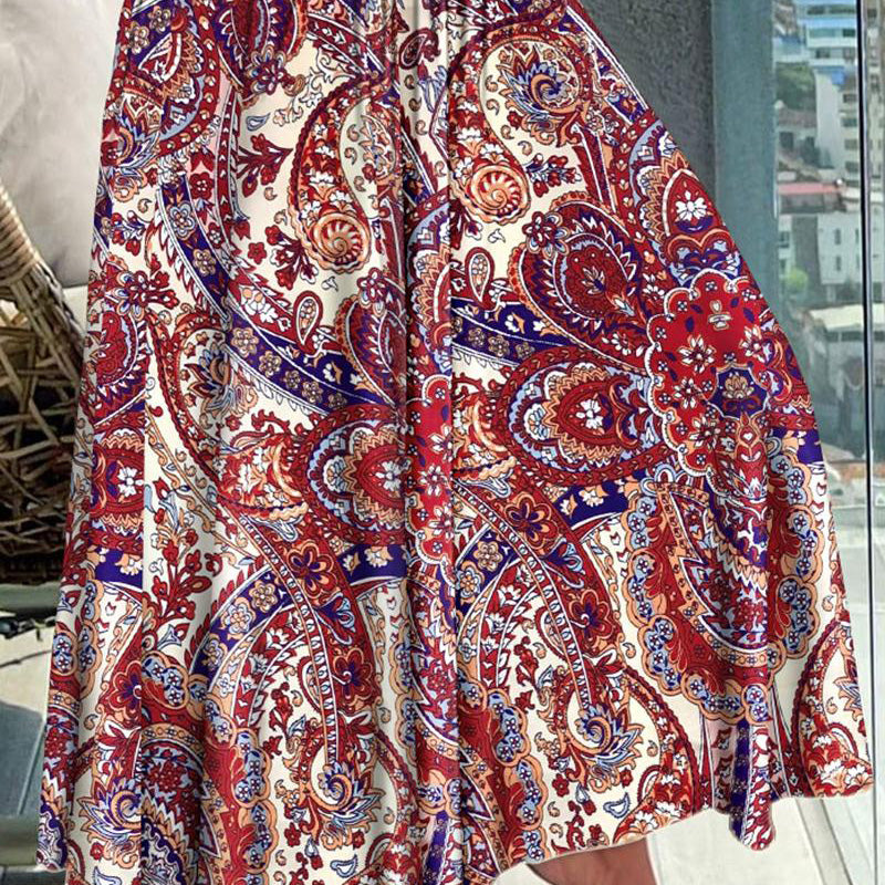 🔥2024 Nowości🌸Damska spódnica z wysokim stanem i nadrukiem