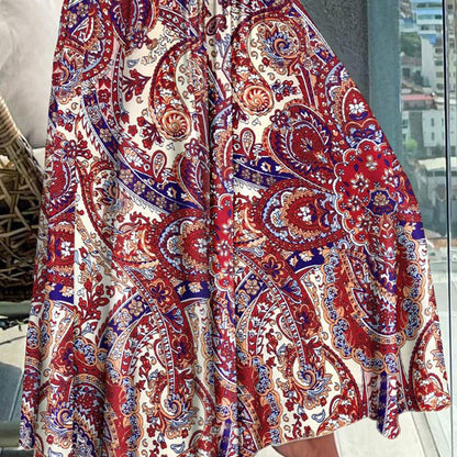 🔥2024 Nowości🌸Damska spódnica z wysokim stanem i nadrukiem