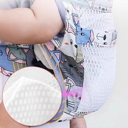 👶Wielofunkcyjne nosidełko dla dziecka mocowane na klatce piersiowej, z dwoma pasami naramiennymi
