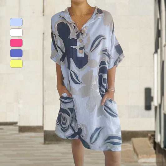 🔥Elegancka sukienka casualowa z nadrukiem dla kobiet