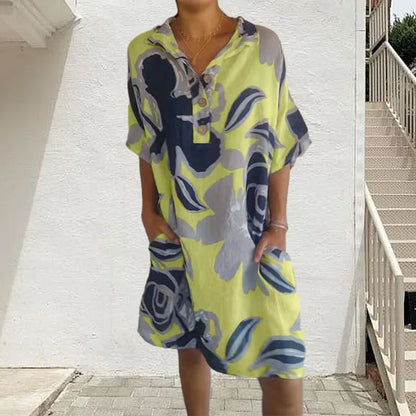 🔥Elegancka sukienka casualowa z nadrukiem dla kobiet