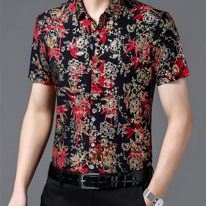 Koszula męska Ice Silk Hot Gold