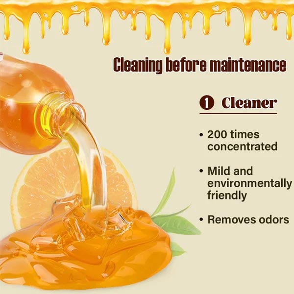 🔥Rodzinne składniki🔥Naturalny wosk pszczeli i olejek pomarańczowy, środek do pielęgnacji drewna