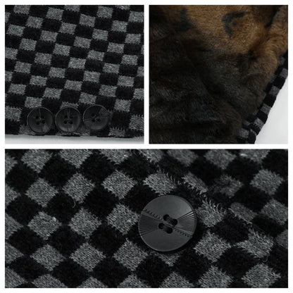 Stylowa męska ocieplana kurtka z kaszmiru