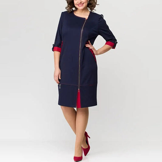 Damska sukienka z najwyższej półki, zapinana z boku na zamek