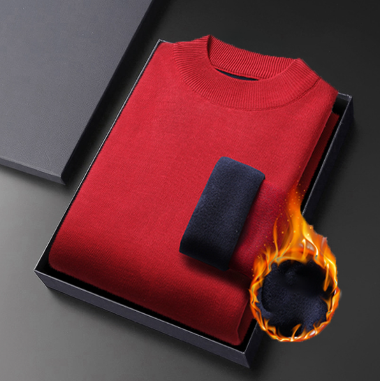 Zimowy męski sweter z golfem